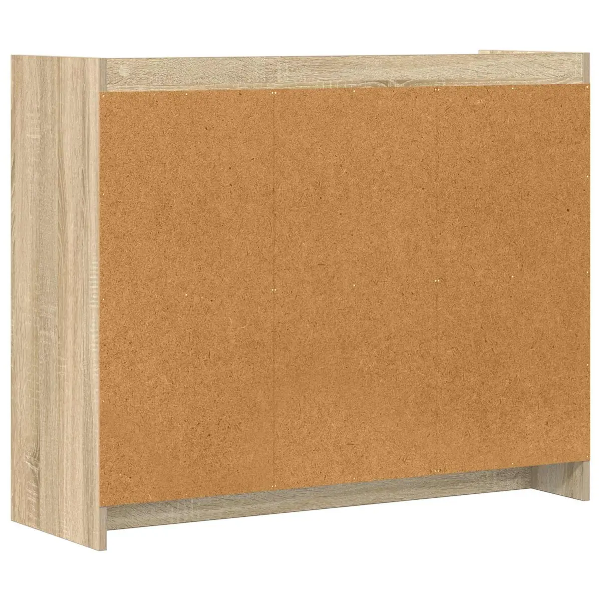 Brown Engineered Wood Sideboard Cabinet for Storage