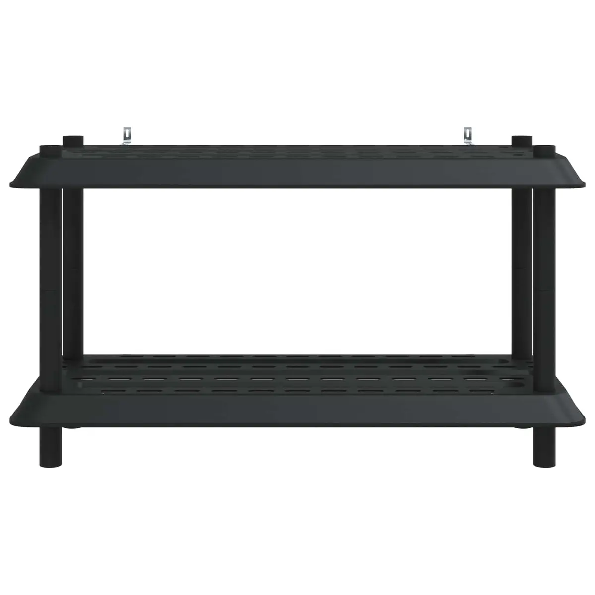 2-Tier Shelving Unit 100 x 40 x 55.5 cm Anthracite