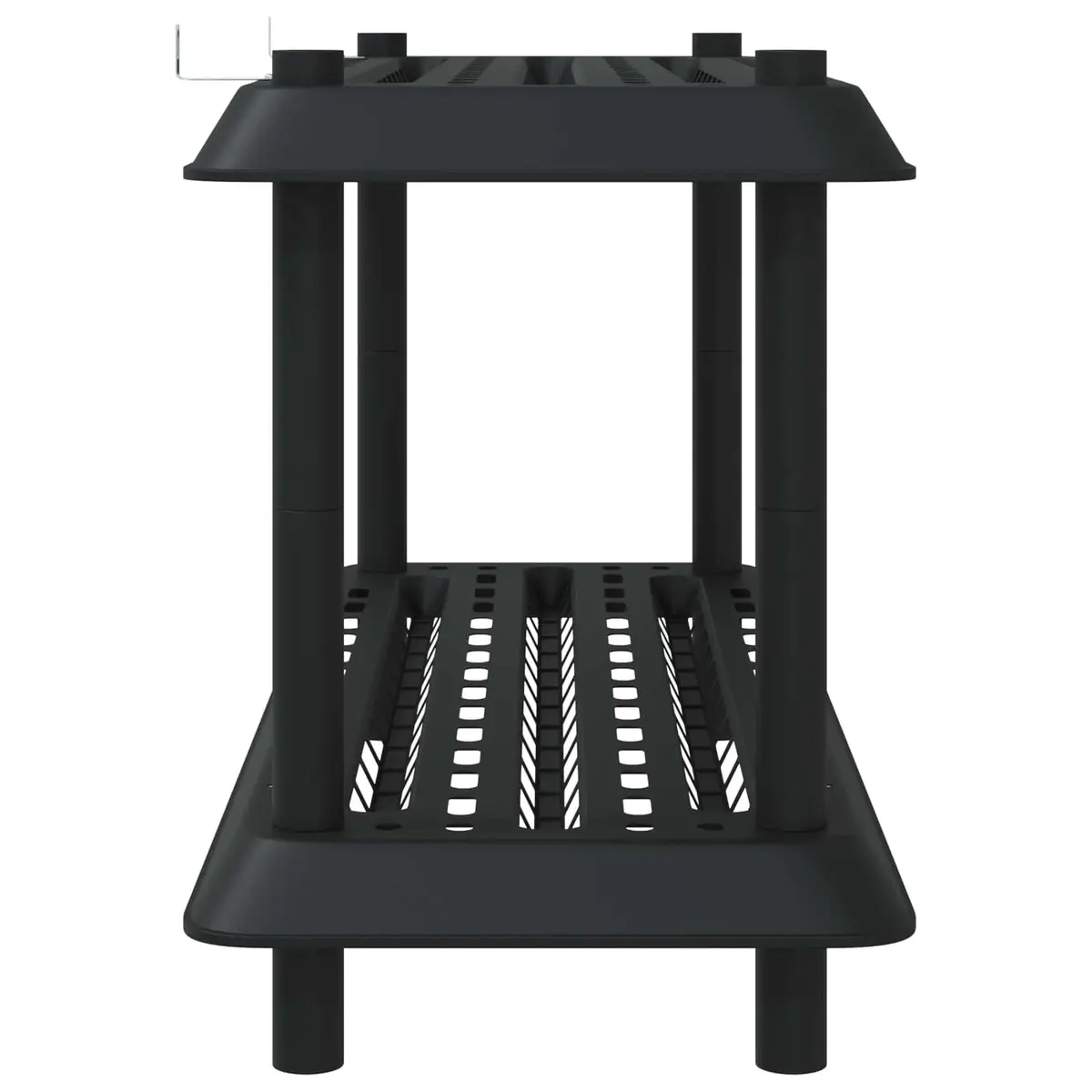 2-Tier Shelving Unit 100 x 40 x 55.5 cm Anthracite
