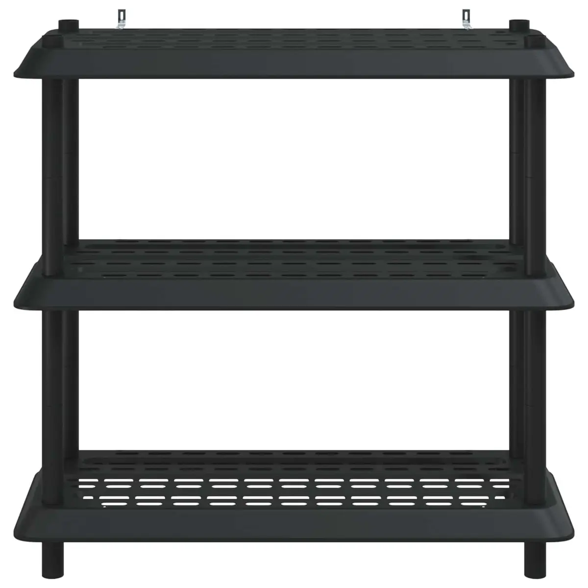 3-Tier Shelving Unit PP 100x40x96cm Anthracite