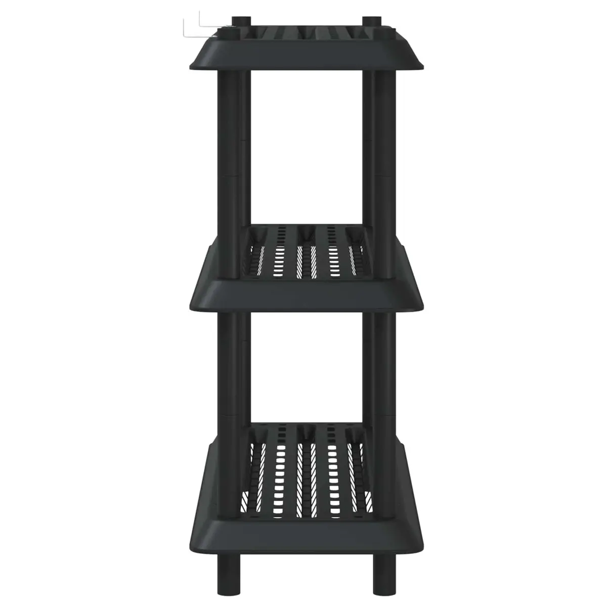 3-Tier Shelving Unit PP 100x40x96cm Anthracite