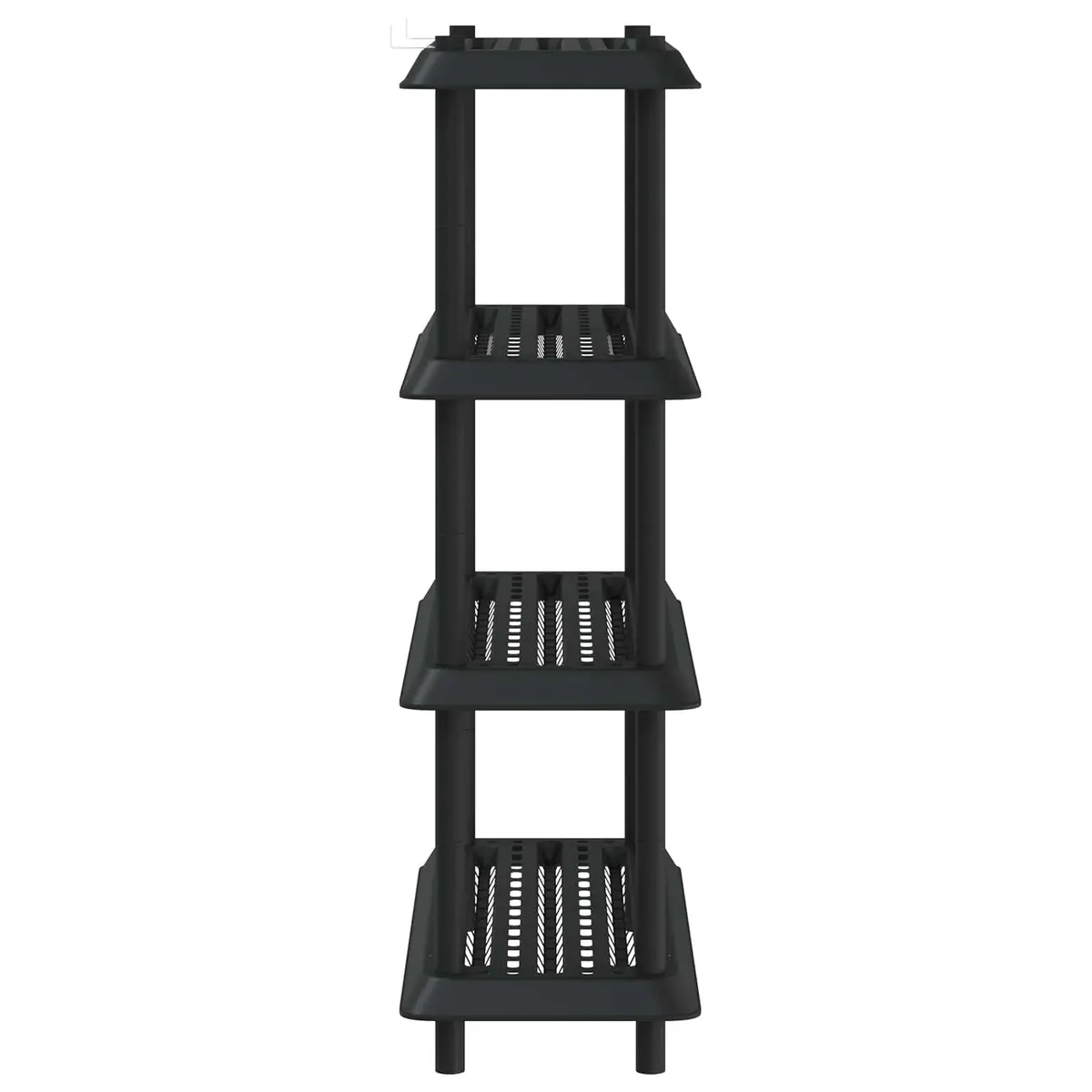 4-Tier Shelving Unit PP 100 x 40 x 136.5 cm Anthracite