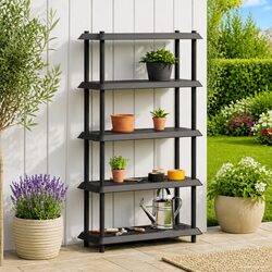 5-Tier Shelving Unit 100 x 40 x 177 cm Anthracite Storage Rack