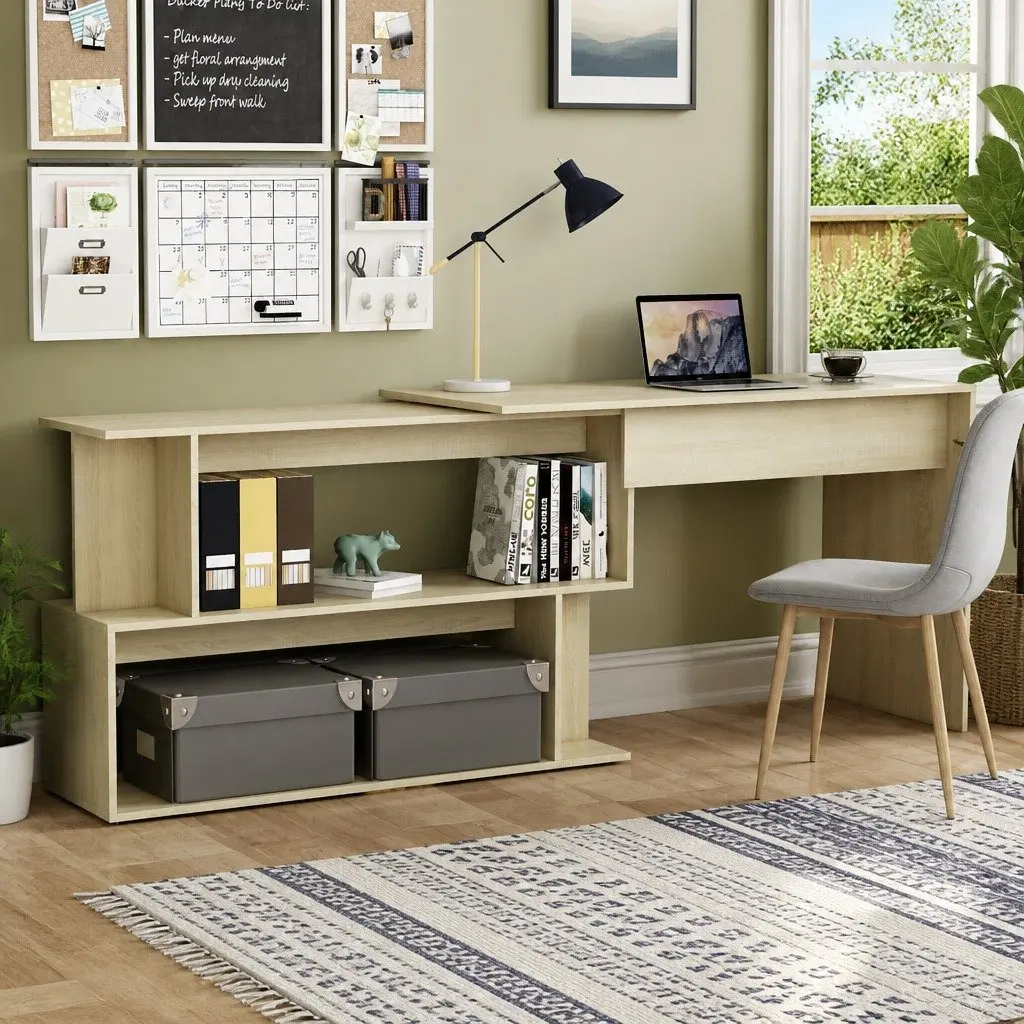Rotatable Corner Desk for Home Offices