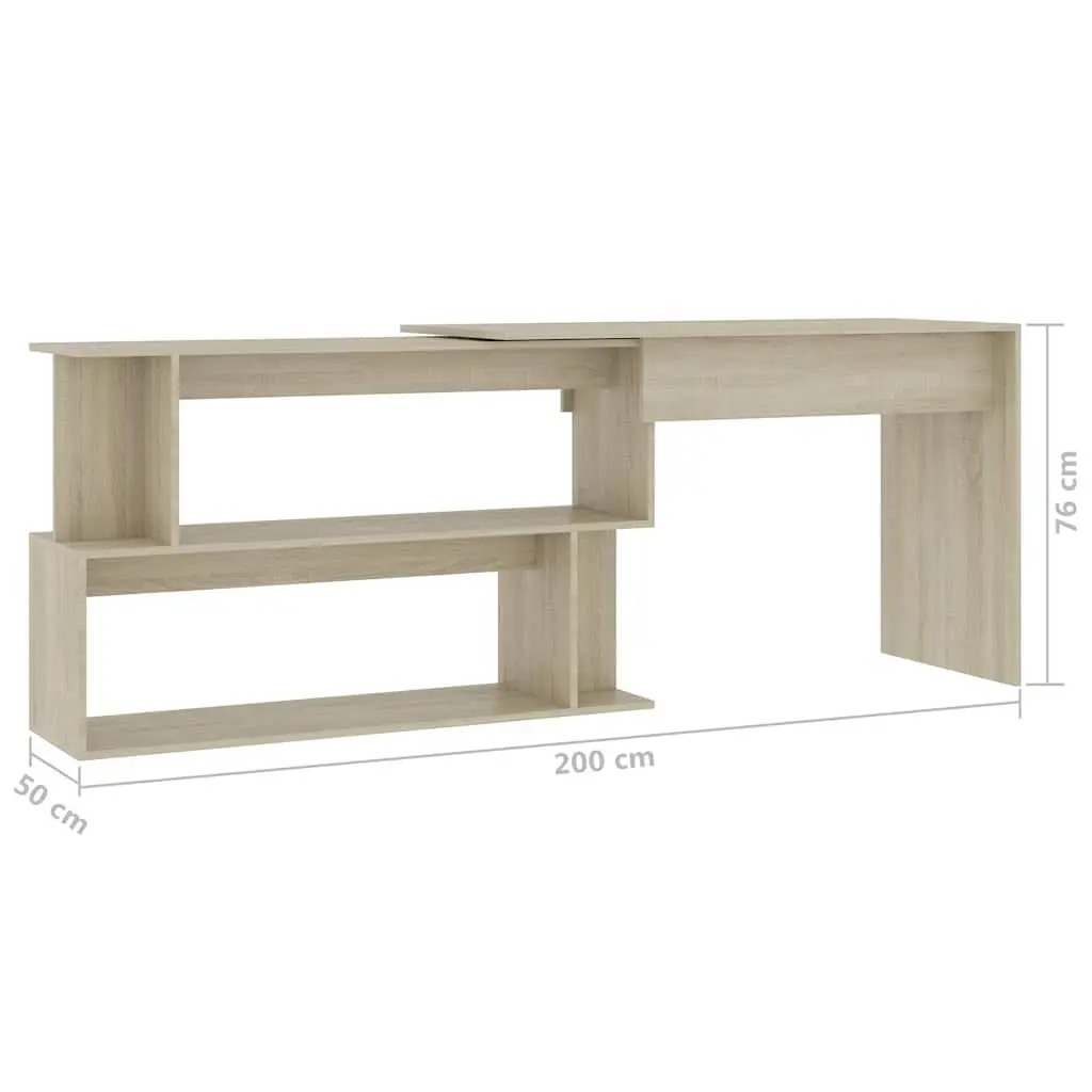 Rotatable Corner Desk for Home Offices