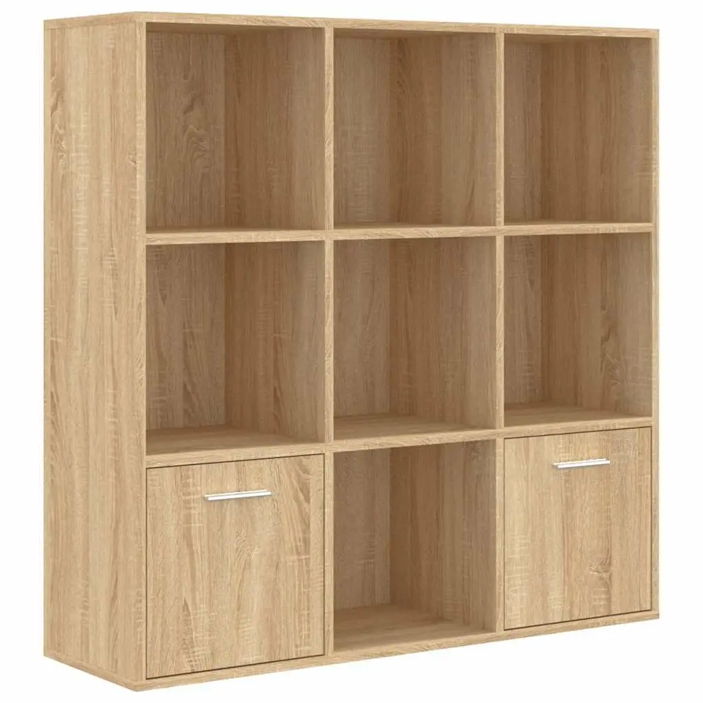 Book Cabinet Engineered Wood 98x30x98 cm Brown
