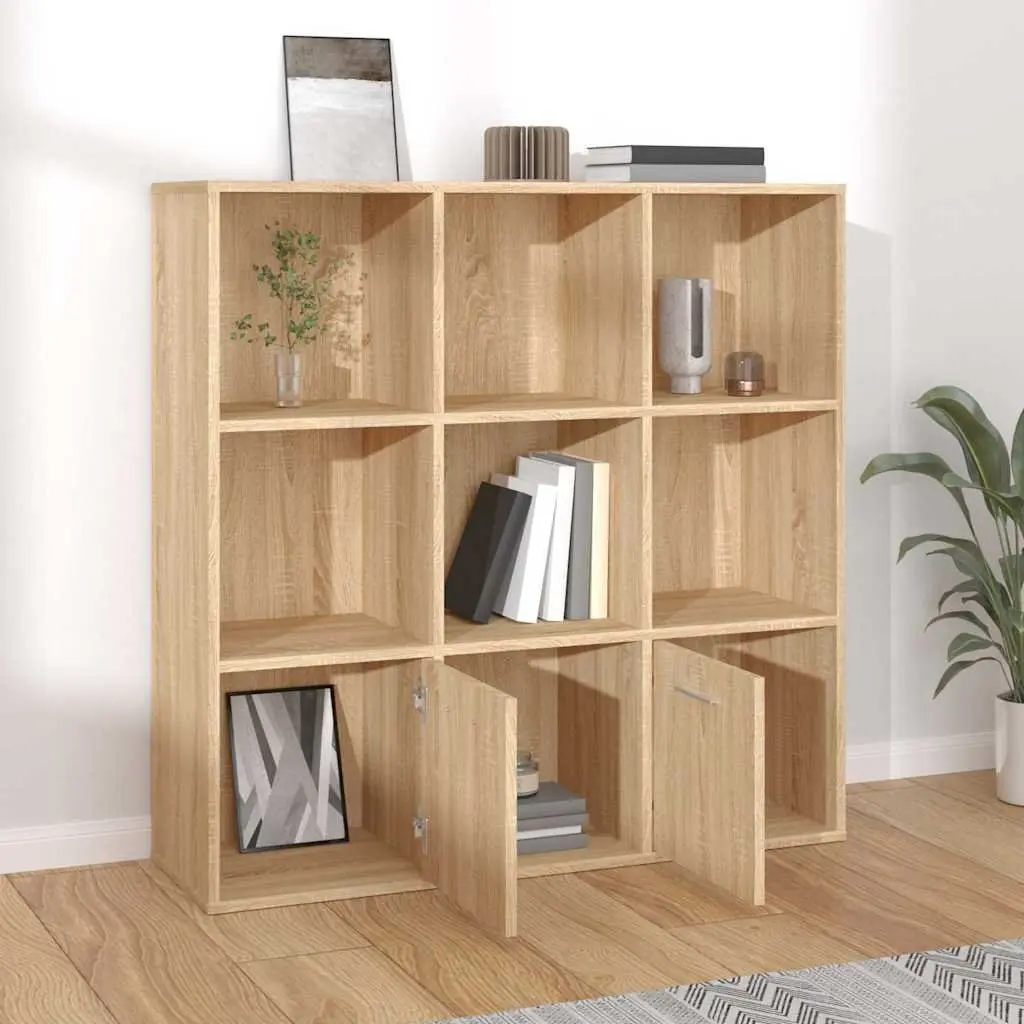 Book Cabinet Engineered Wood 98x30x98 cm Brown