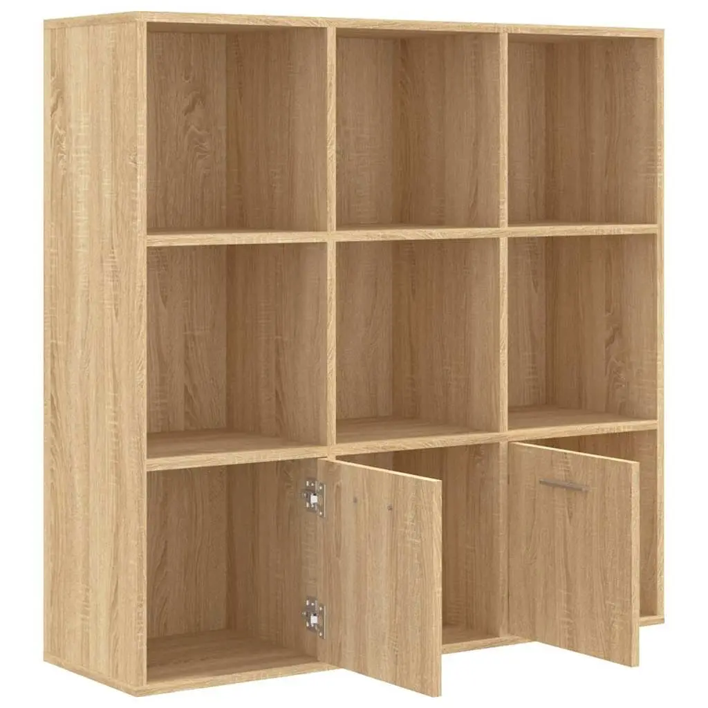 Book Cabinet Engineered Wood 98x30x98 cm Brown