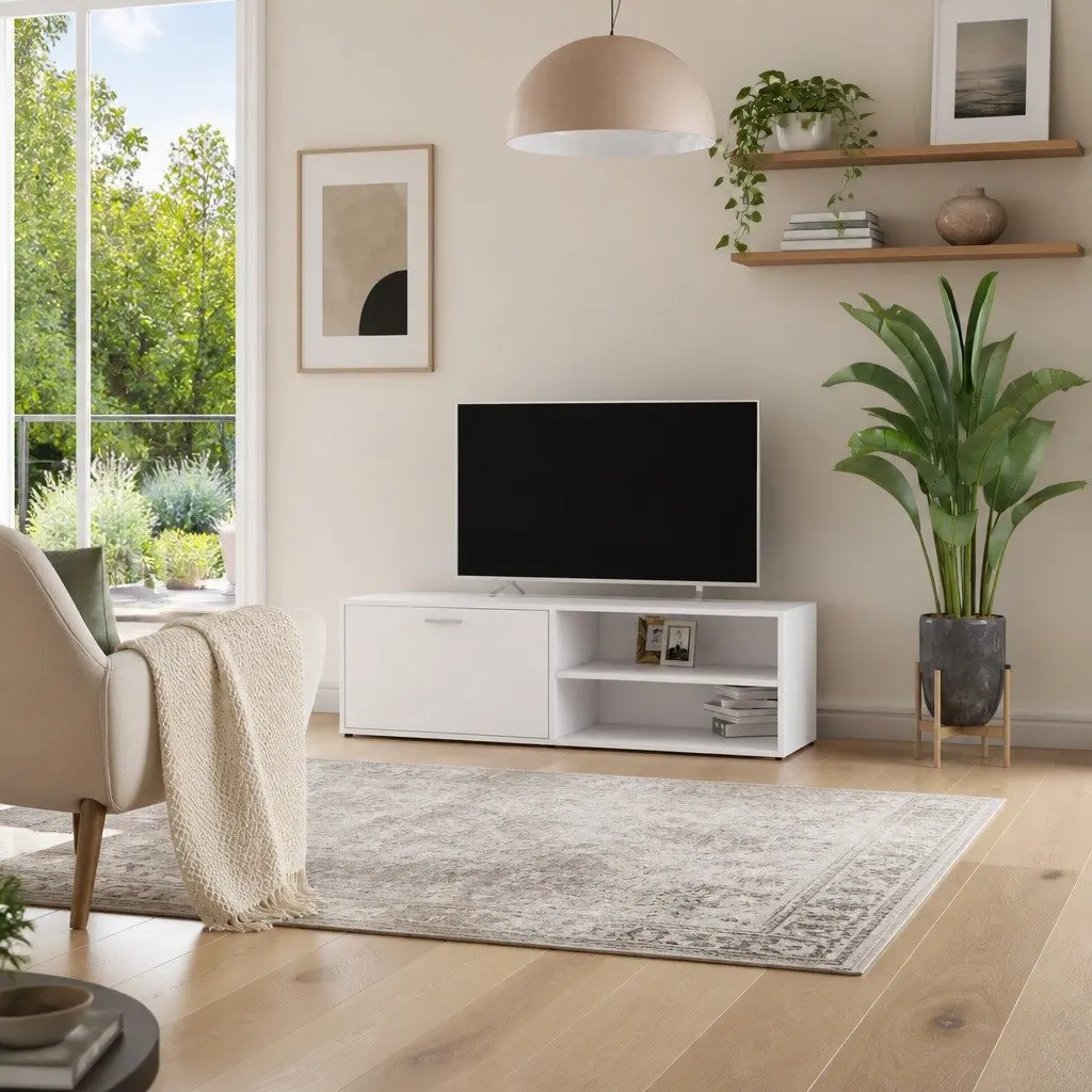 TV Cabinet Engineered Wood 120 x 34 x 37 cm White