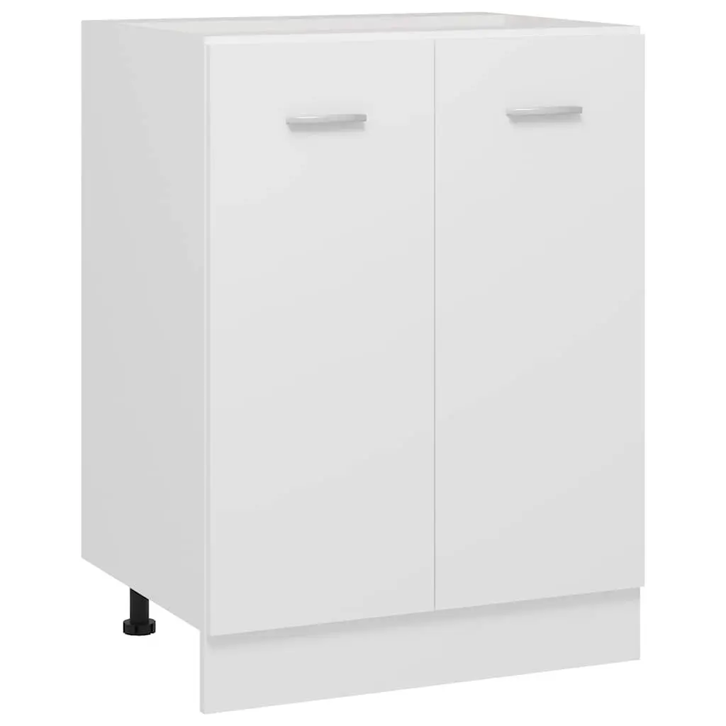 White Kitchen Cabinet with Storage Shelves 60x46x81.5cm