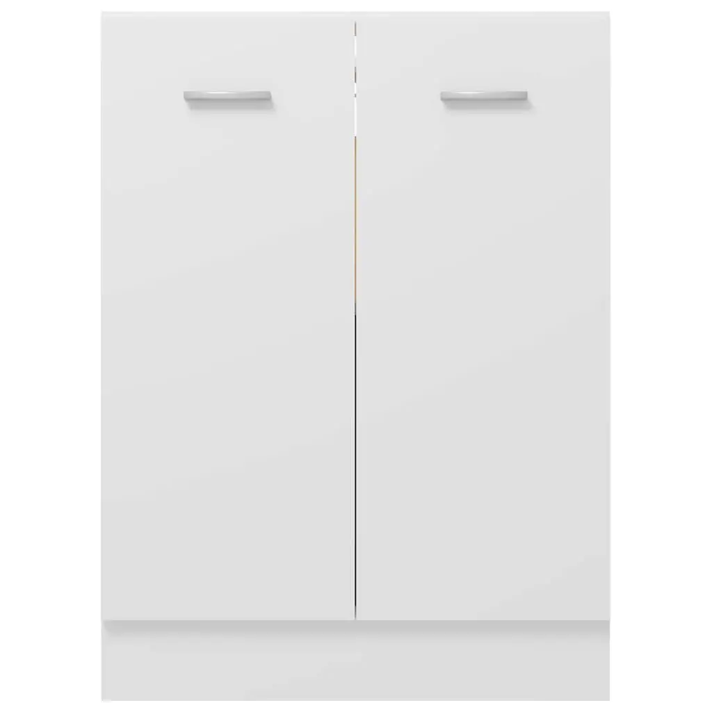 White Kitchen Cabinet with Storage Shelves 60x46x81.5cm