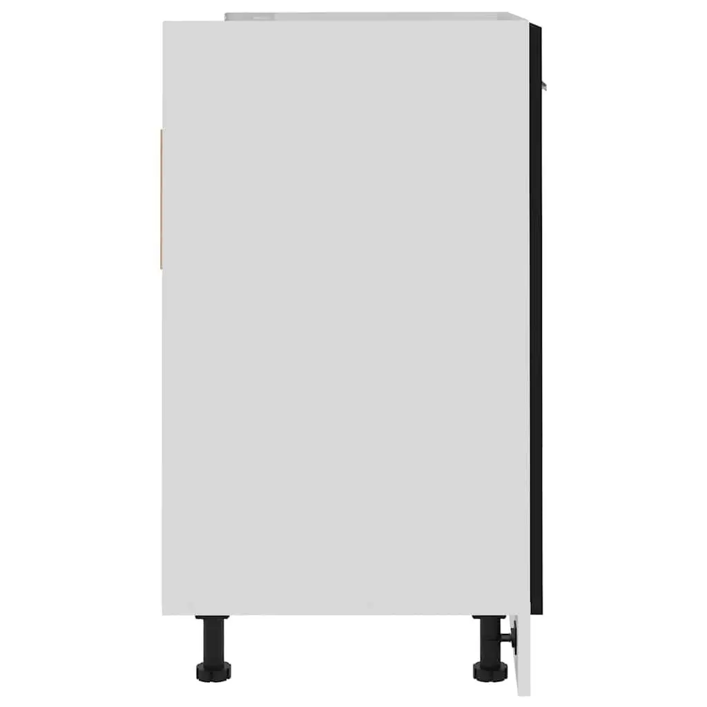 Black Under Sink Cabinet for Kitchen Storage 80x46x81.5cm