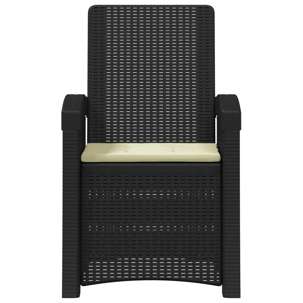 Reclining Outdoor Chair Polypropylene Anthracite 2 Pcs Garden Patio