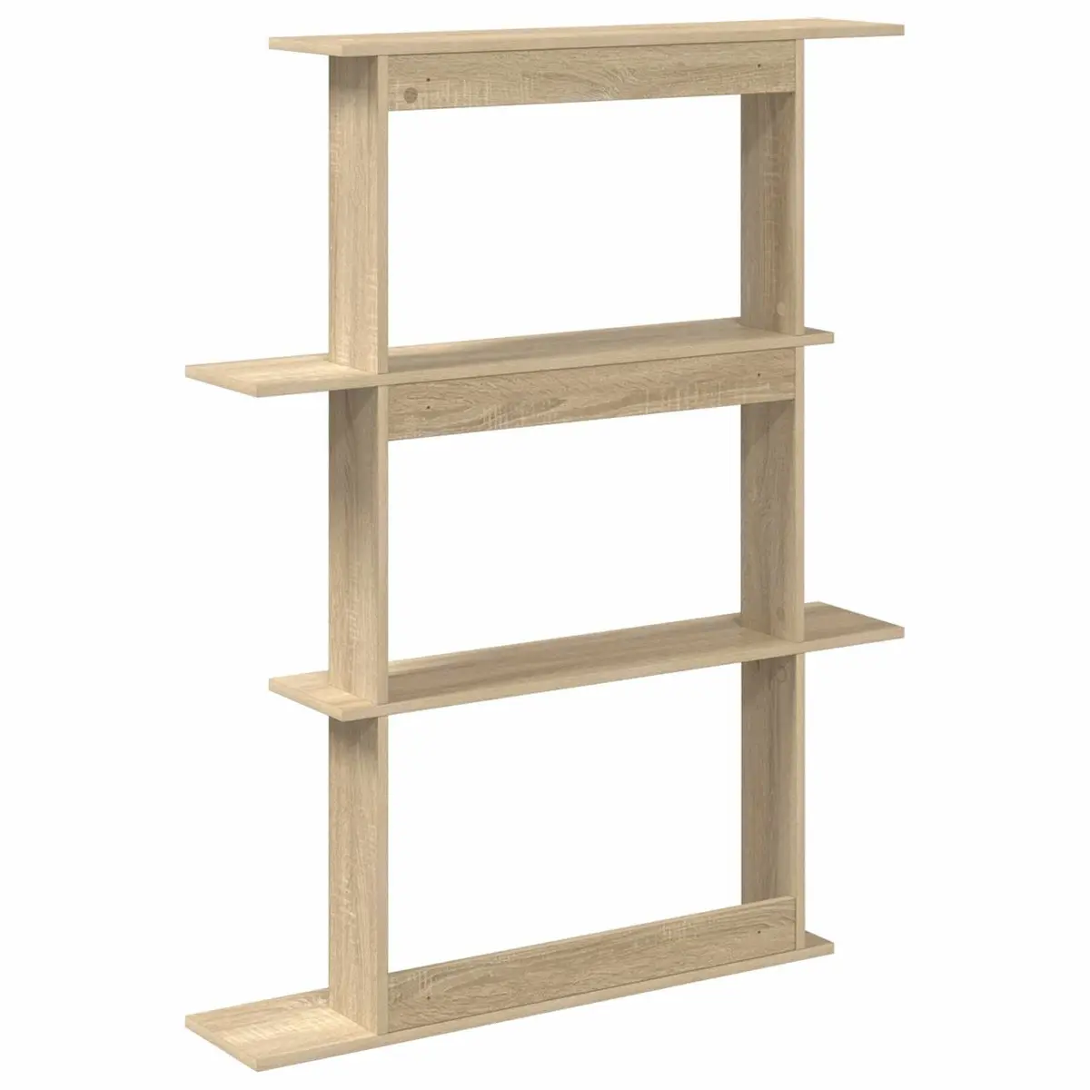 Brown Engineered Wood Wall Shelf Unit for Storage