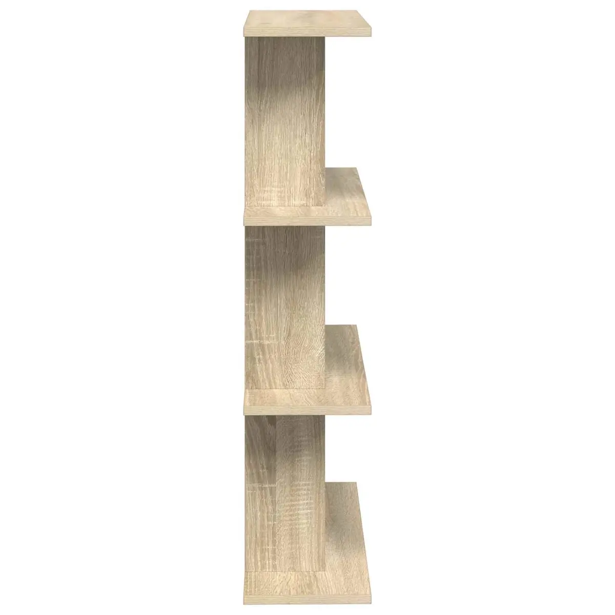 Brown Sonoma Oak Wall-Mounted Shelf for Display