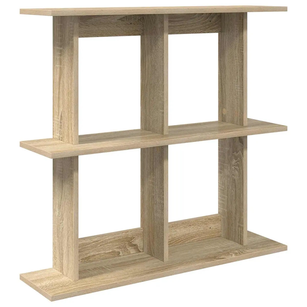 Wall Shelf Wall-Mounted Brown Modern Shelving Unit Storage Sonoma Oak 100cm