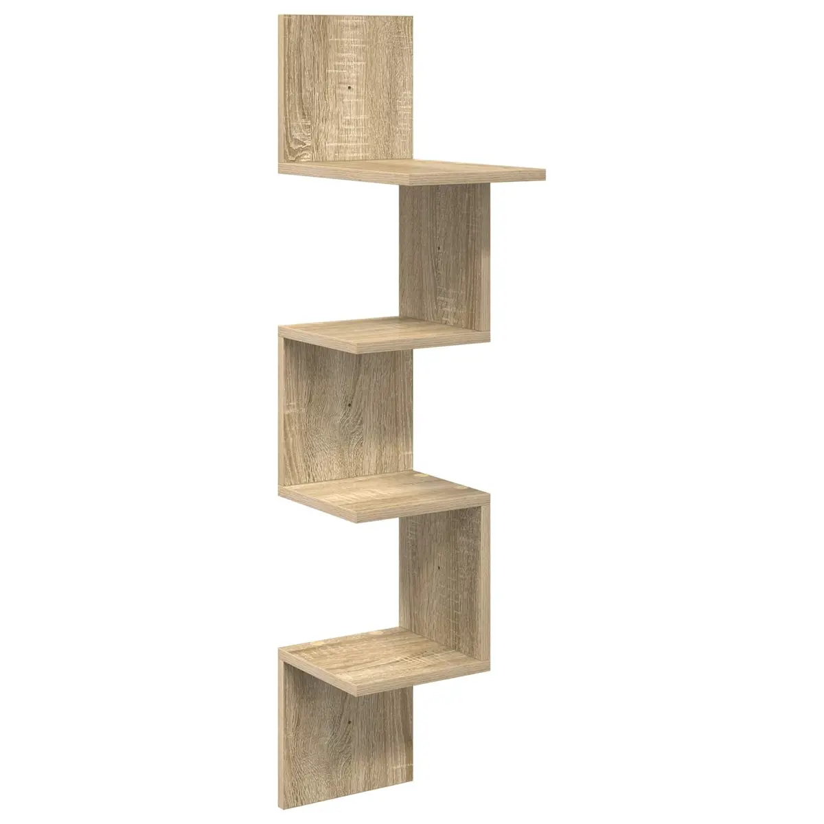 Brown Engineered Wood Wall Shelf for Organized Storage
