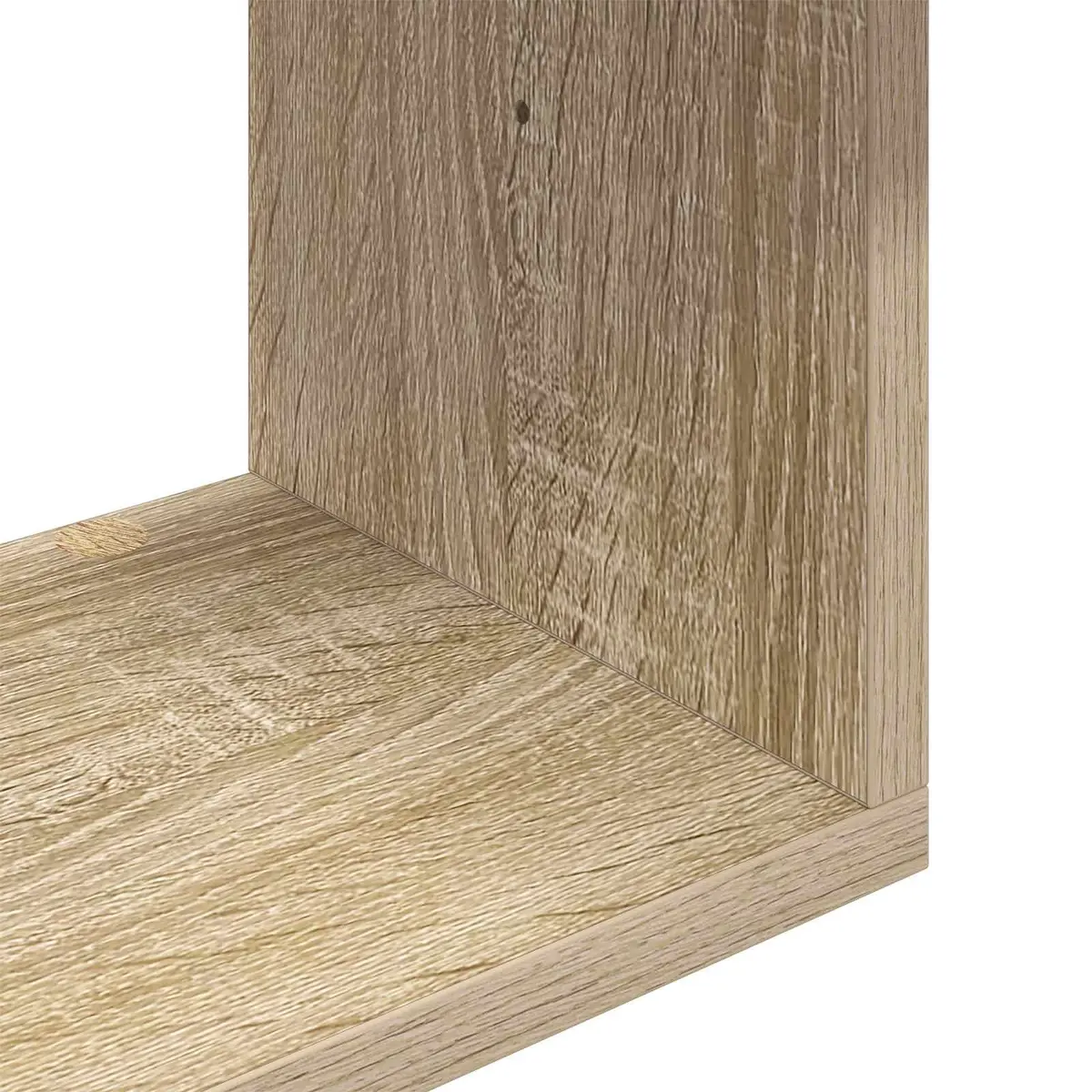 Brown Engineered Wood Wall Shelf for Organized Storage