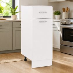 Modern White Drawer Cabinet for Kitchen Storage 30x46x81.5cm