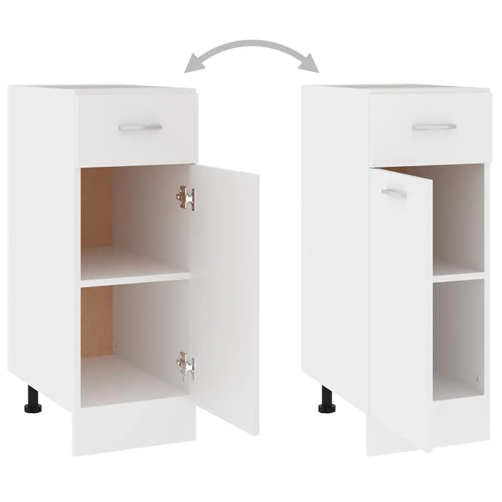 Drawer Cabinet Engineered Wood 46x30x81.5cm White