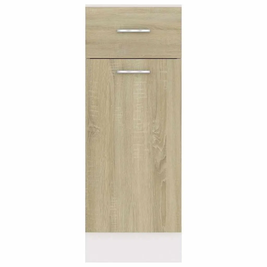 Brown Engineered Wood Kitchen Storage Cabinet
