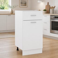High-Quality White Kitchen Drawer Storage Sideboard 40x46x81.5cm