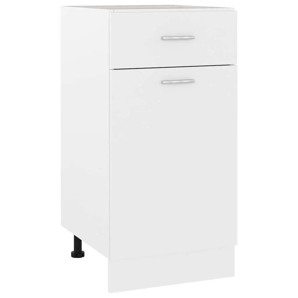 White Kitchen Drawer Storage Sideboard 40x46x81.5cm