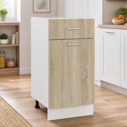 High-Quality Brown Engineered Wood Drawer Cabinet