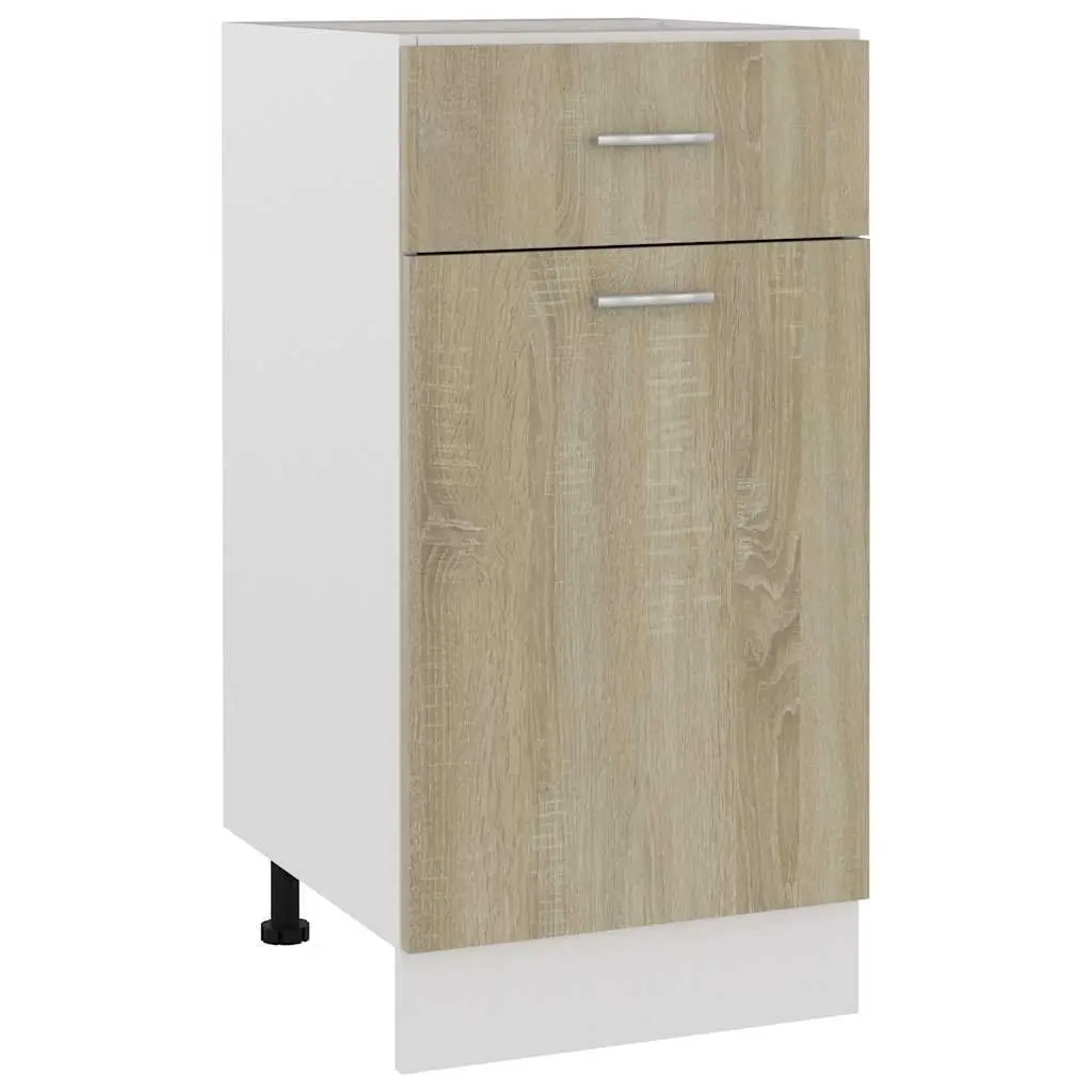 Brown Engineered Wood Drawer Cabinet