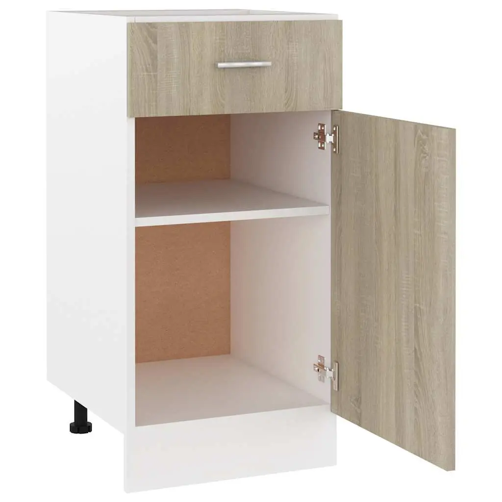 Brown Engineered Wood Drawer Cabinet