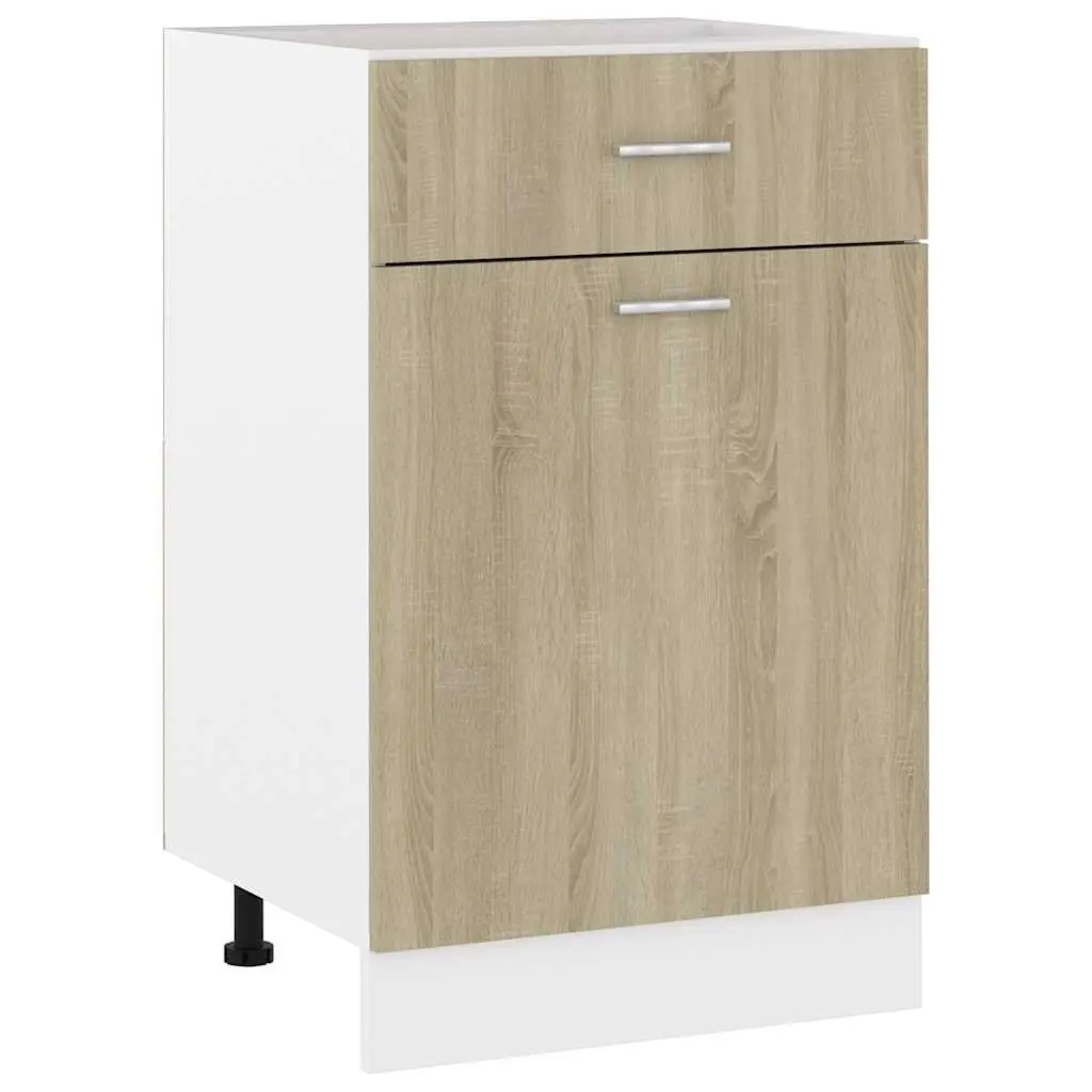 Engineered Wood Kitchen Drawer Cabinet with Shelves