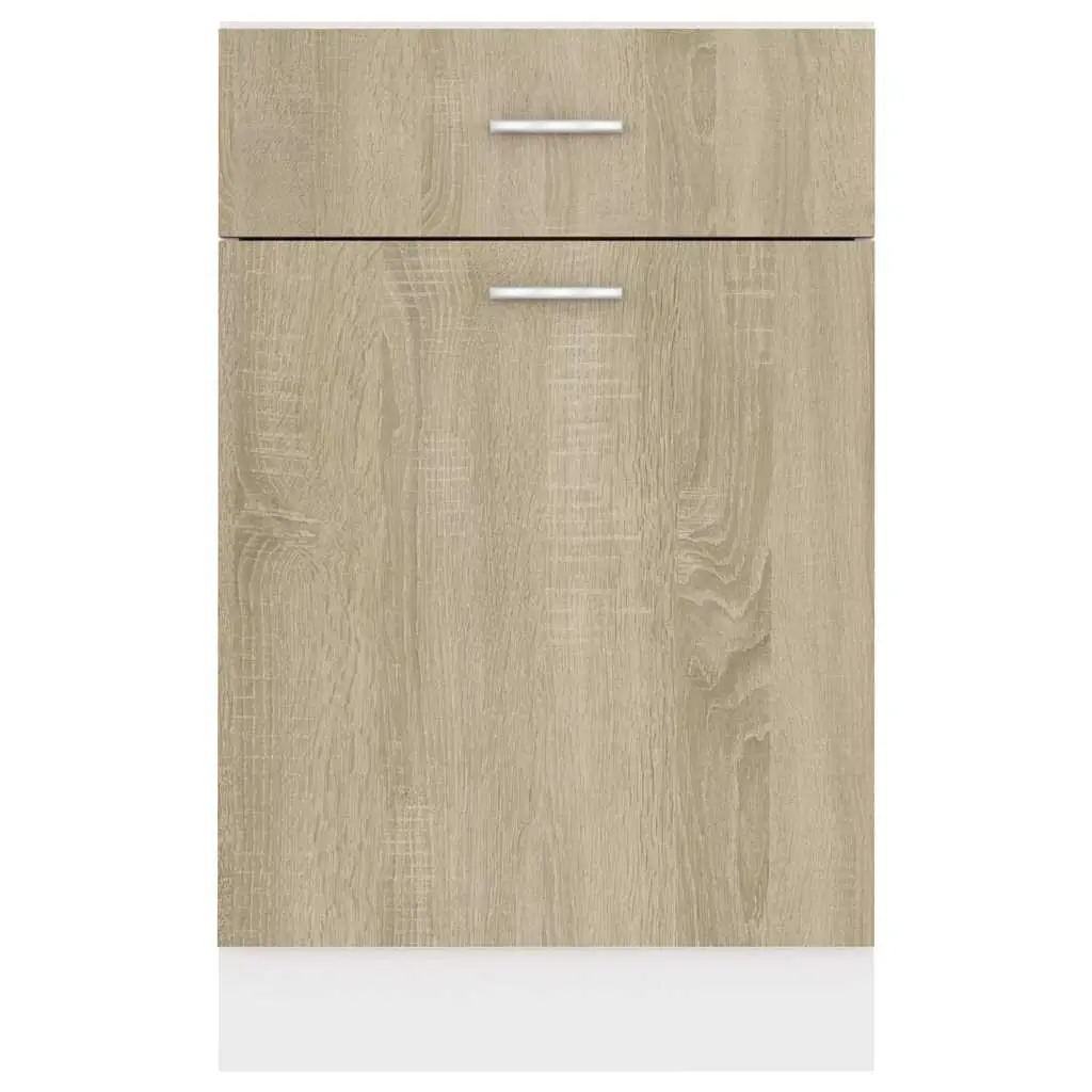 Engineered Wood Kitchen Drawer Cabinet with Shelves