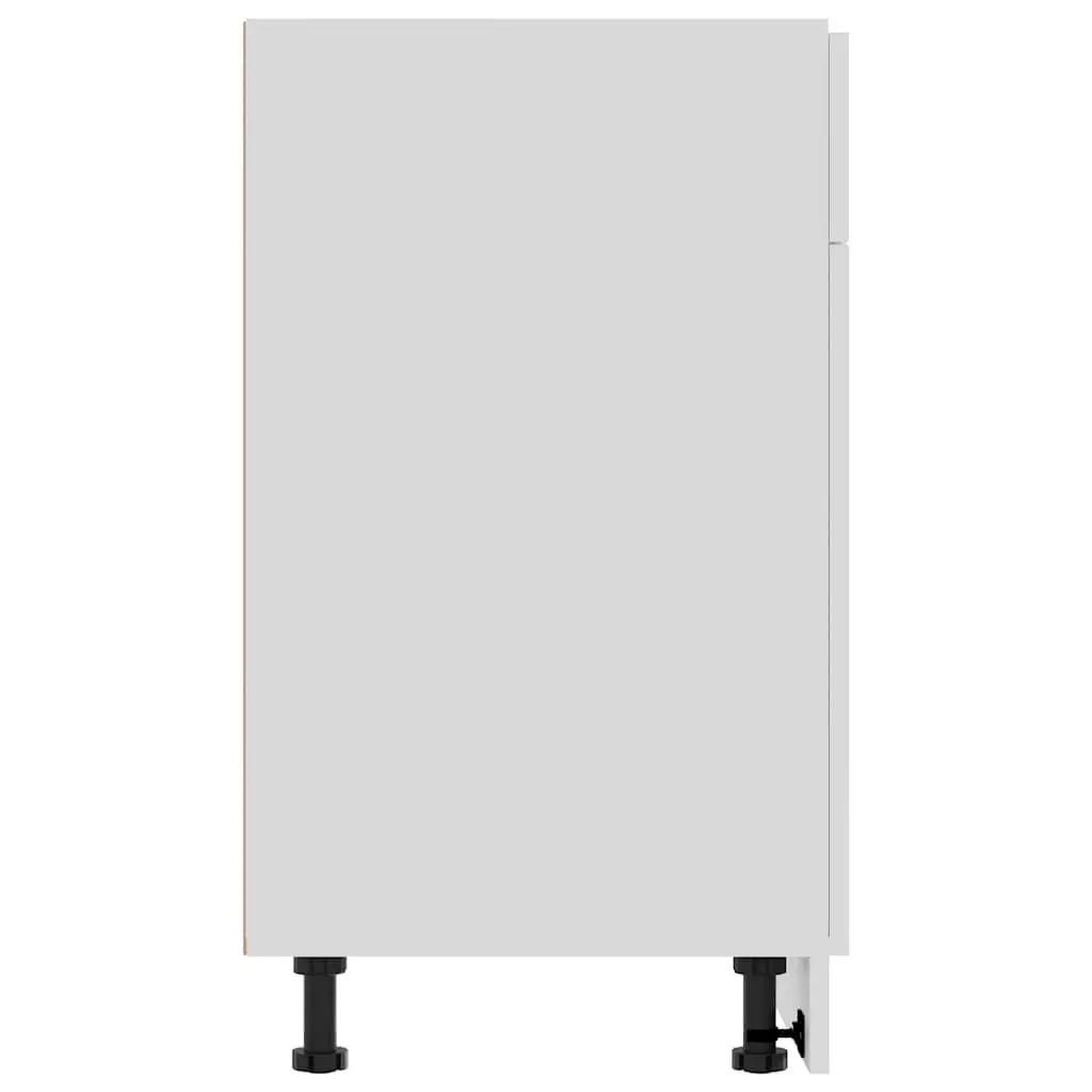 White Kitchen Cabinet with Storage Unit