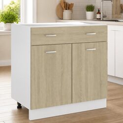High-Quality Brown Engineered Wood Kitchen Storage Drawer