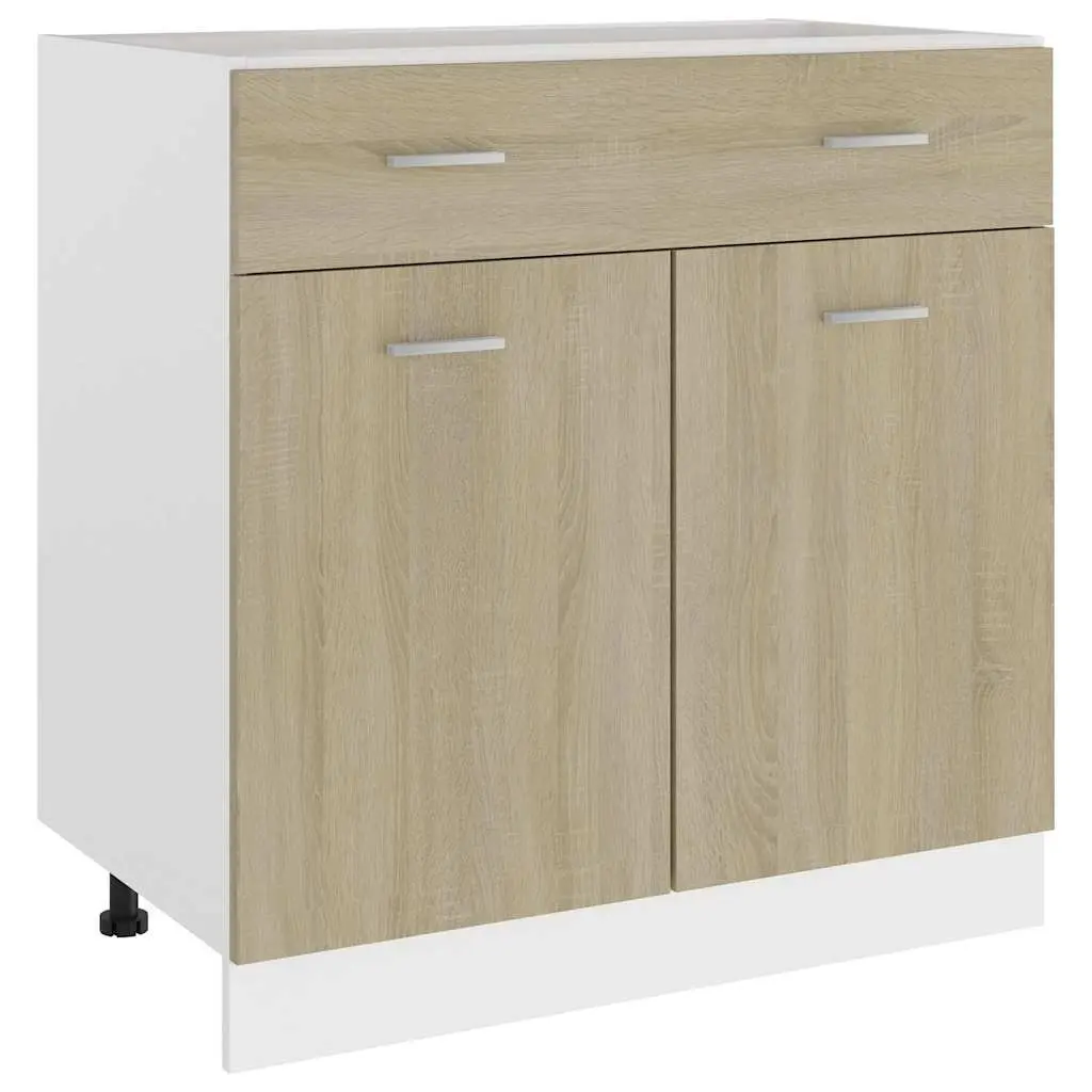 Brown Engineered Wood Kitchen Storage Drawer