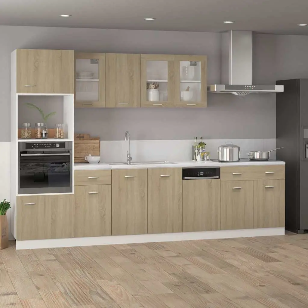 Brown Engineered Wood Kitchen Storage Drawer