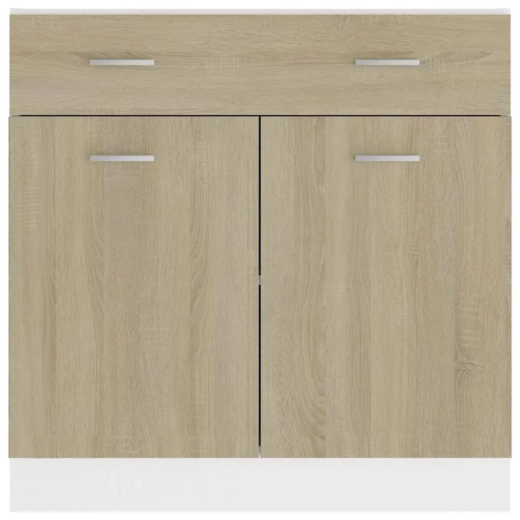 Brown Engineered Wood Kitchen Storage Drawer