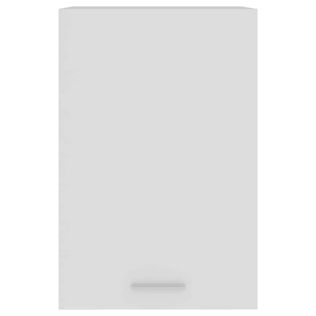 Wall-Mounted White Kitchen Cabinet with Shelves