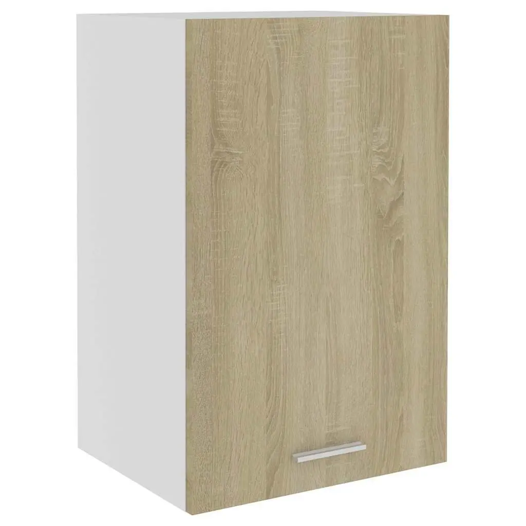 Brown Hanging Kitchen Cabinet with Organiser Shelves