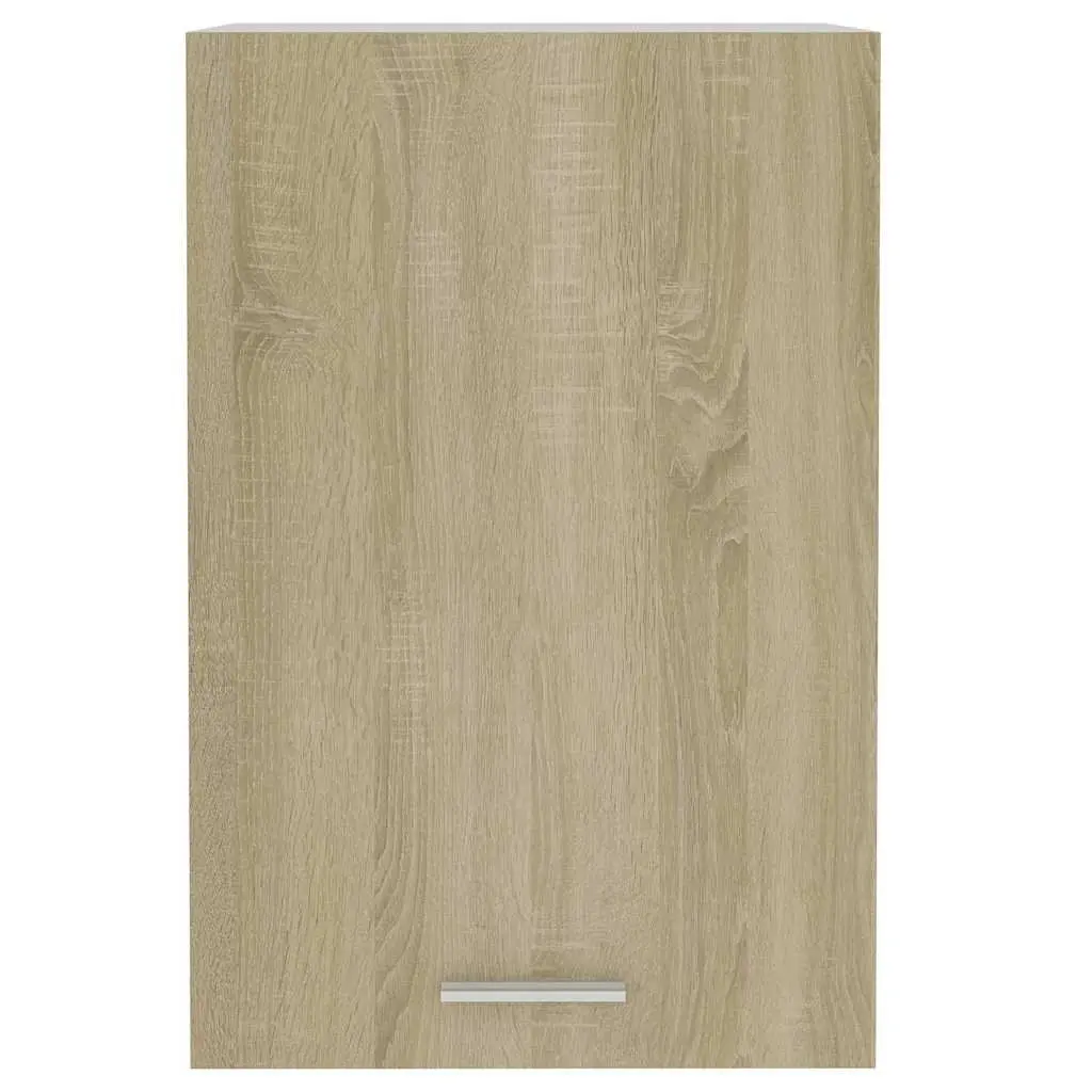 Brown Hanging Kitchen Cabinet with Organiser Shelves