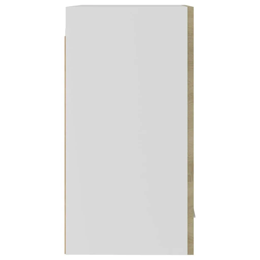 Brown Hanging Kitchen Cabinet with Organiser Shelves