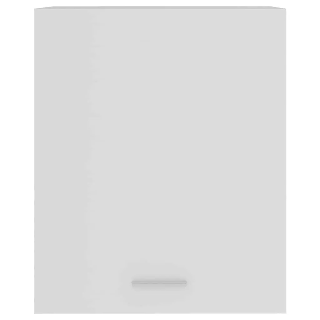 White Wall-Mounted Hanging Kitchen Cabinet with Two Shelves