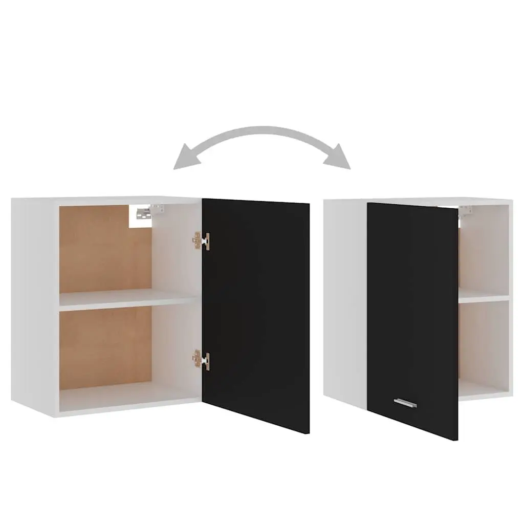 Wall Mount Black Kitchen Storage Cabinet
