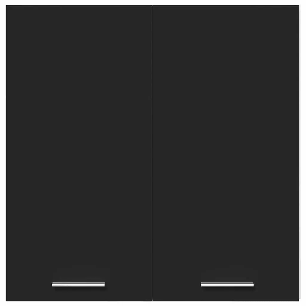 Black Engineered Wood Hanging Kitchen Cabinet