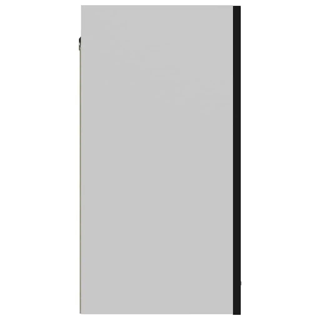 Black Engineered Wood Hanging Kitchen Cabinet