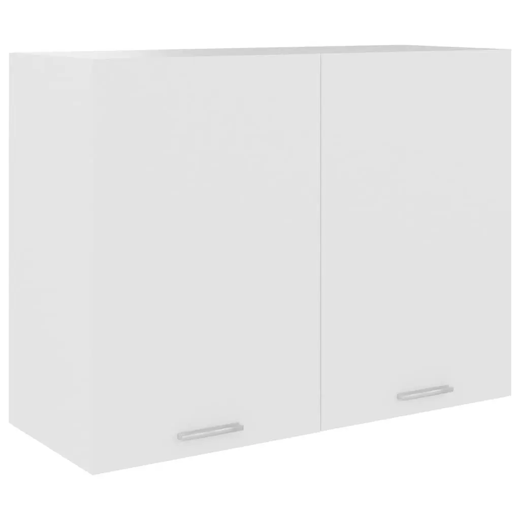 White Hanging Kitchen Cabinet with 2 Shelves