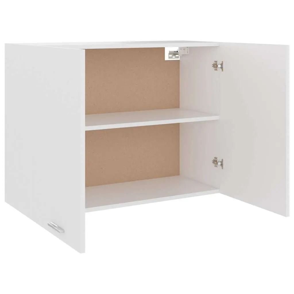 White Hanging Kitchen Cabinet with 2 Shelves