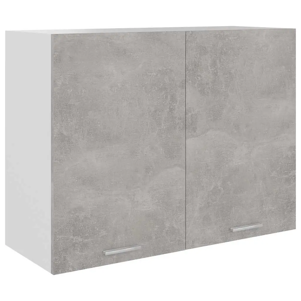 Grey Hanging Kitchen Cabinet with Two Doors