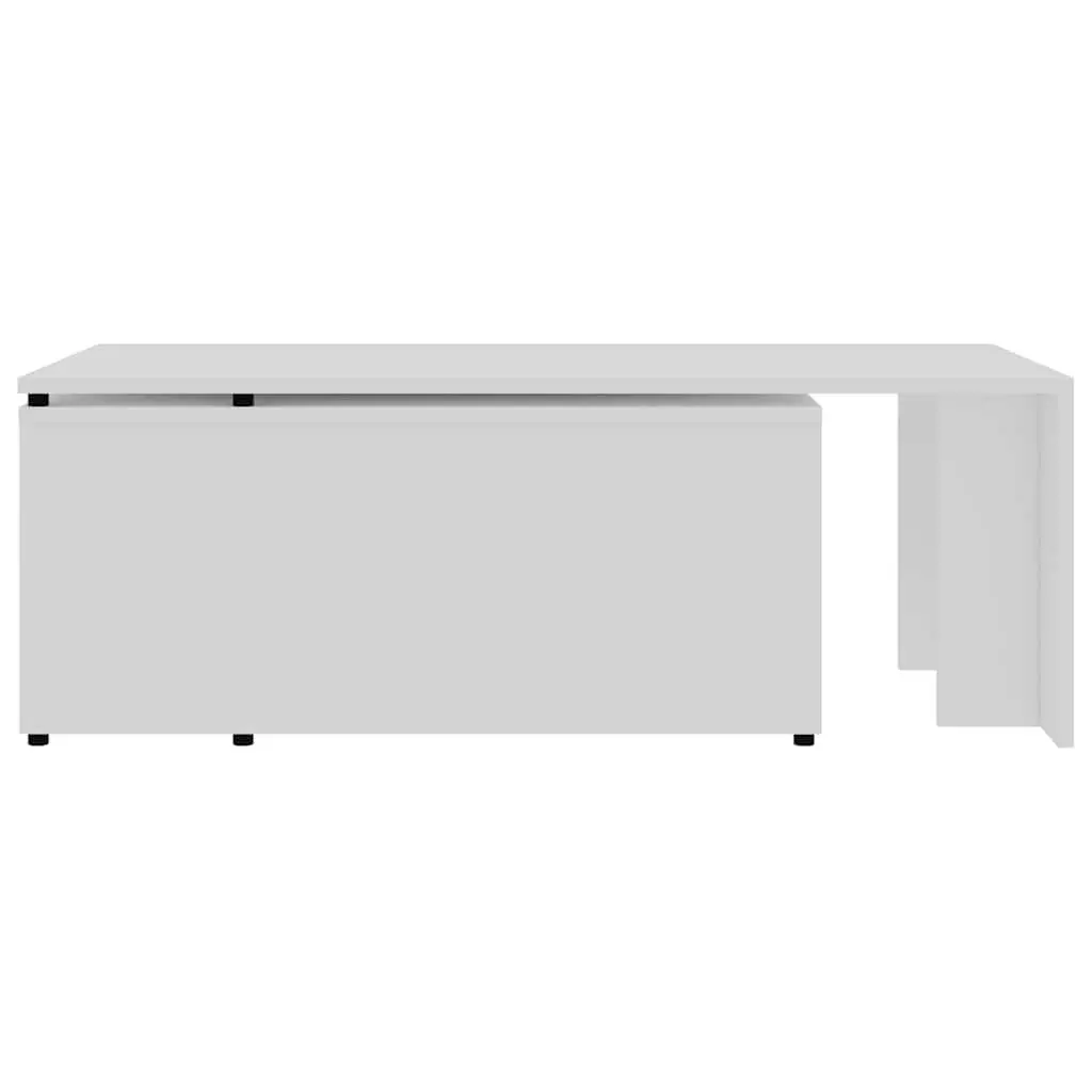 White Engineered Wood Coffee Table 150x50x35 cm