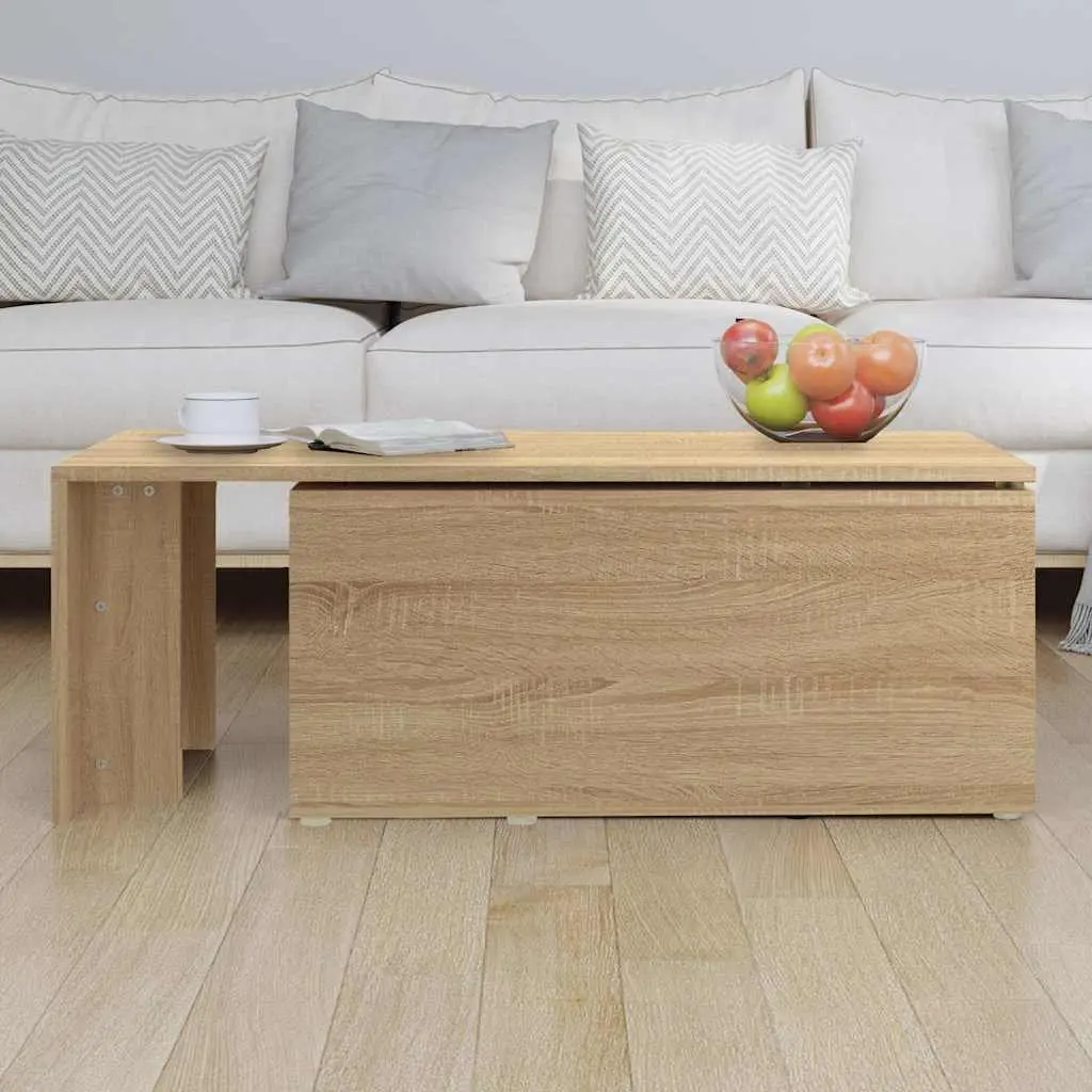 Brown Engineered Wood Coffee Table for Living Room
